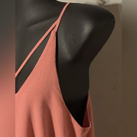 Small Blue Rain mauve lined loose fit sleeveless pull on midi dress - Picture 7 of 14